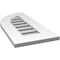 Ekena Millwork Quarter Round Top Left Surface Mount PVC Gable Vent w/ 3-1/2"W x 1"P Standard Frame, 12"W x 26"H GVPQL12X2601SF - alternate 2